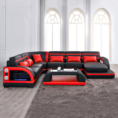 Lorese Upholstered U-Shaped Sectional