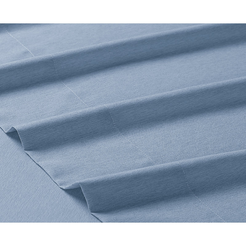 Ensemble de draps en micro-fibre, Bleu, Ensemble de draps pour lit simple + 1 drap-housse 
