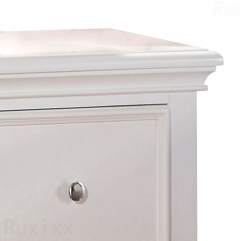 White 2-Drawer Nightstand