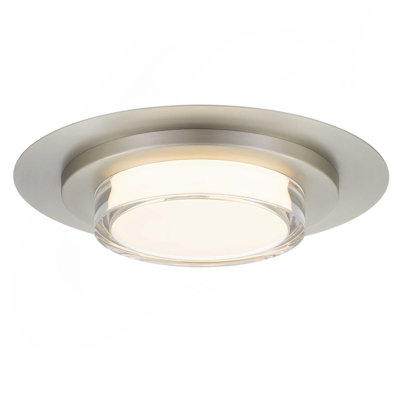 16" Square Black Integrated LED Flush Mount