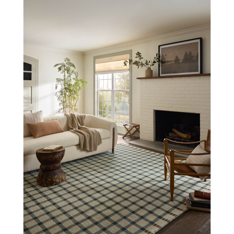 Magnolia Home by Joanna Gaines x Loloi Waylon Spa / Brick Area Rug, Rectangle 5' x 7'6"