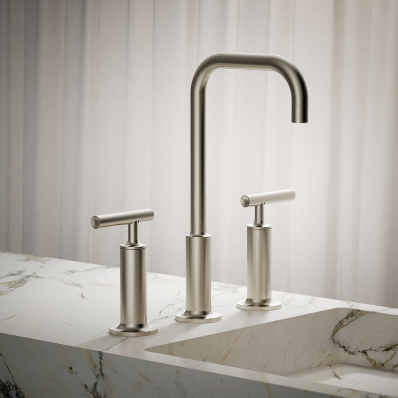 Robinet de salle de bain Purist®, Nickel poli vibrant