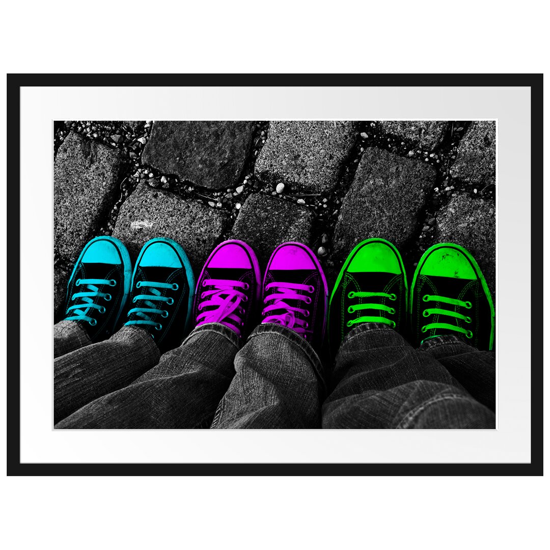 Gerahmtes Poster Sportschuhe Modern