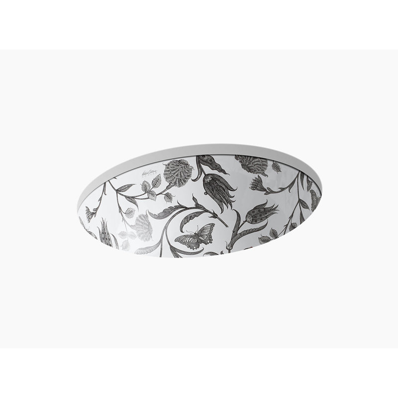 Botanical Study Undermount Bathroom Sink