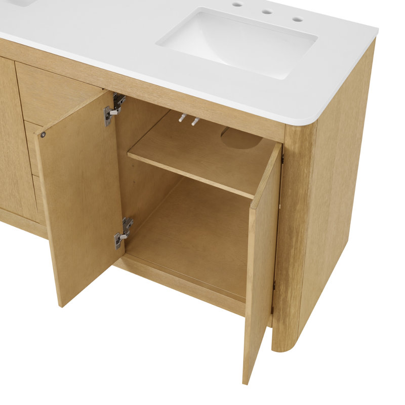 Raye 60'' Double Bathroom Vanity with Quartz Top