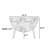 Semicircle living room home storage decor cabinet