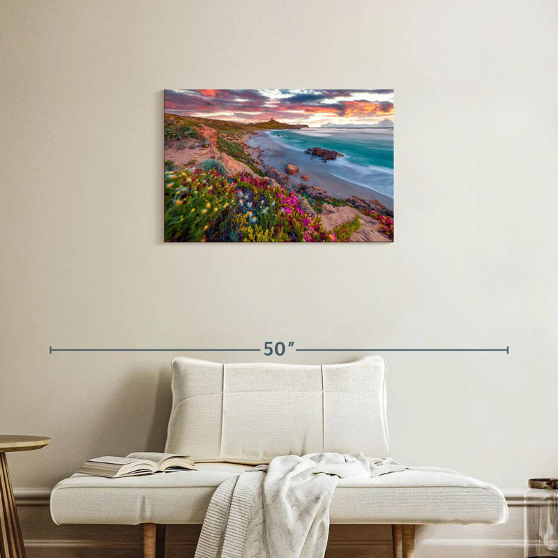 Gillard, Sardaigne, Gillard, fleurs, H 20 po x l 30 po