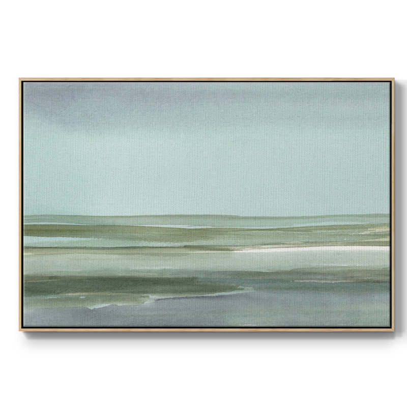 Toile encadrée de qualité supérieure Aqua Reflections I - prête à être accrochée, H 17 po x l 25 po x P 2 po