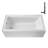Streamline 66 in. x 34 in. Acrylic Left-Hand Drain Alcove Bathtub in Glossy White With External Drain-108298495