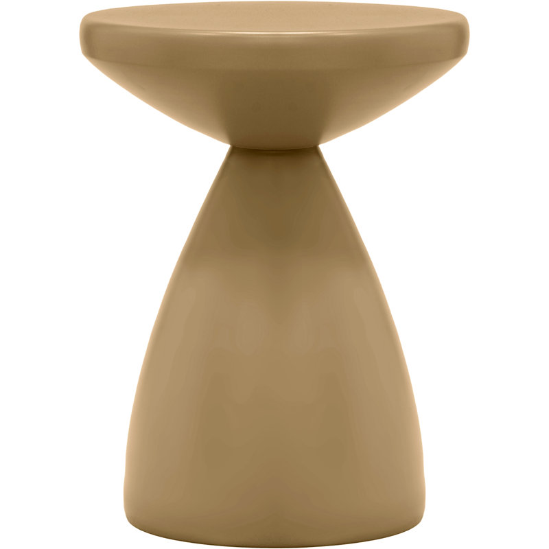 Table d'appoint en fer Anika Hendershot, Brun