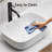 Bathroom Small Vessel Sink Above Counter White Porcelain Ceramic Oval Rectangle Bathroom Vanity Sink Bowl Lavatory Wash Basin