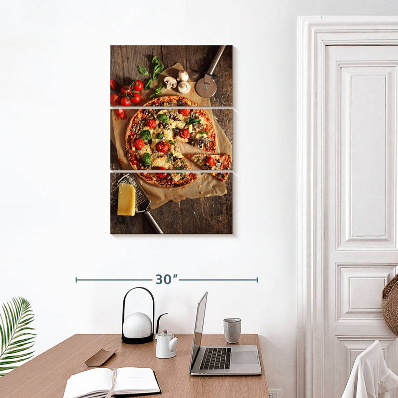 Yarlin Cheesy Handmade Pizza, 32" H x 20" W