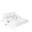 Canapé-lit escamotable de 73,2 po, canapé-lit convertible 3-en-1, causeuse multifonctionnelle en velours-321316601