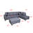 Upholstered L-Shaped Sectional Right Hand Facing
