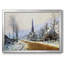 «Church At Jeufosse, Snowy Weather, 1893», reproduction d'art sur toile-95889693-95889694