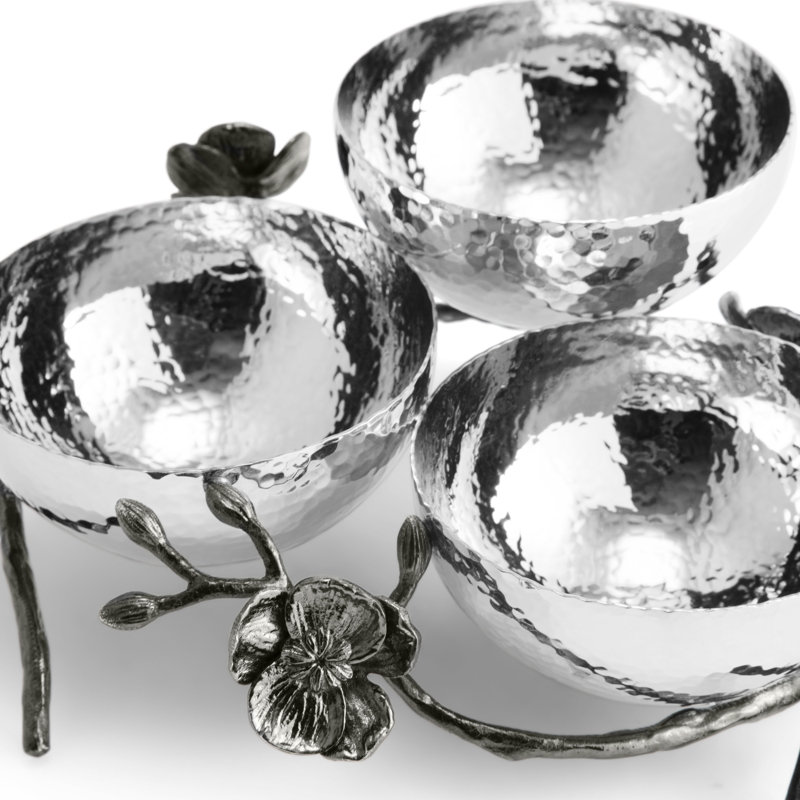 Black Orchid Triple Nut Dish