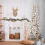 Ferme de 6,5 pi Arbre de Noël artificiel enneigé avec pin
