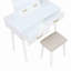 Magnifique commode avec miroir et tabouret avec tiroirs de rangement-1946751719
