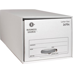 Tiroir de rangement, lettre, blanc, paquet de 6