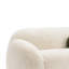 Canapé moderne Dera, coussin vert olive, fausse fourrure beige sable, 84 po-130982833