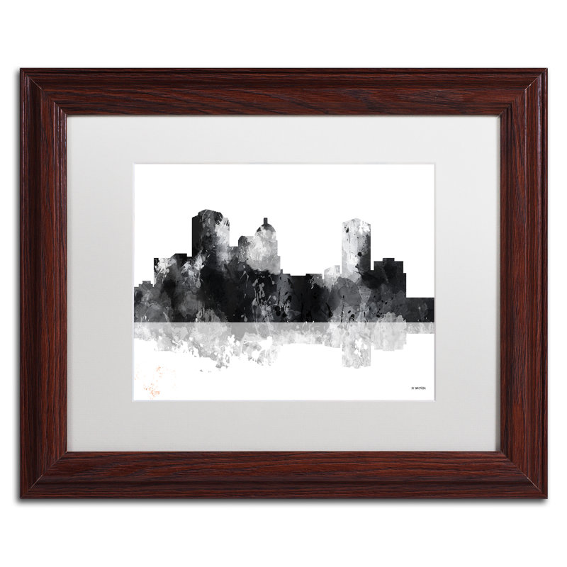« montgomery alabama horizon-1 », impression sur toile encadrée, H 16 po x l 20 po x P 0,5 po, Brun
