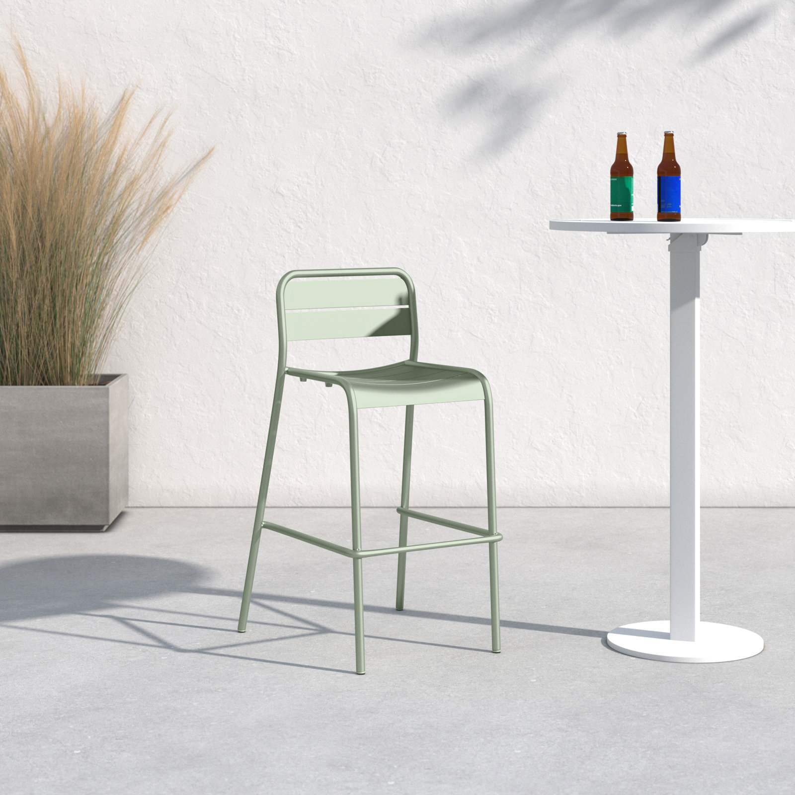 Kapri 41'' Outdoor Bar Stool, Sage