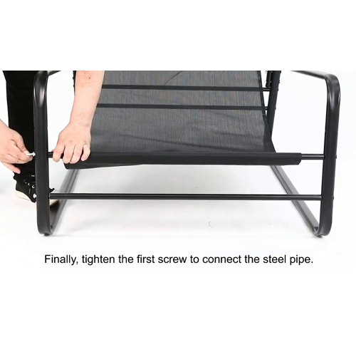 Ebern Designs Patio Outdoor Lounge Chair, Oversized Comfy Sling Recliner Chair, With Support 500lbs Extra Thick Puffy Cushion, Modern Outside Furniture For Backyard, Garden, Porch, Poolside