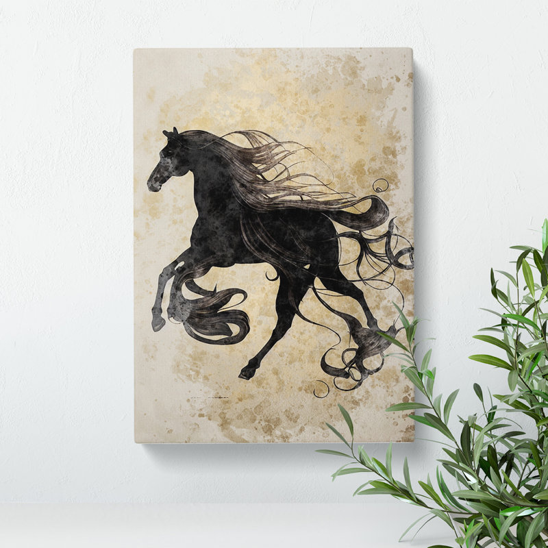 Magnificent Horse Art No.5 Abstract - Wrapped Canvas Print, 50cm H x 35cm W x 3cm D