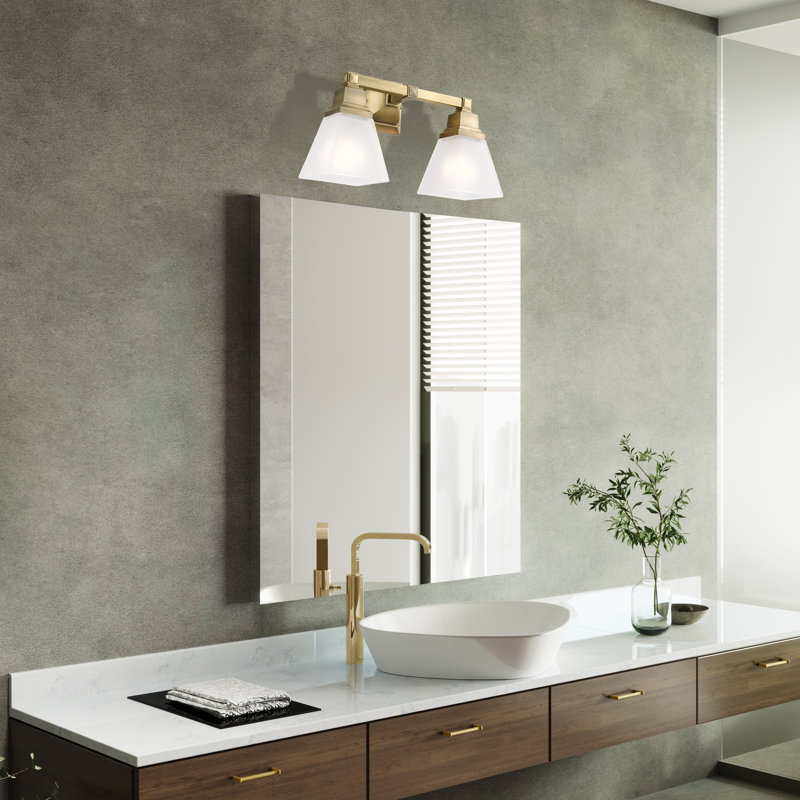 Mathias 2 - Light Dimmable Vanity Light, Antique Brass