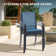 63" Patio Dining Set with Extra Large Rectangular Dining Table and 6 Stackable Armrest Chairs