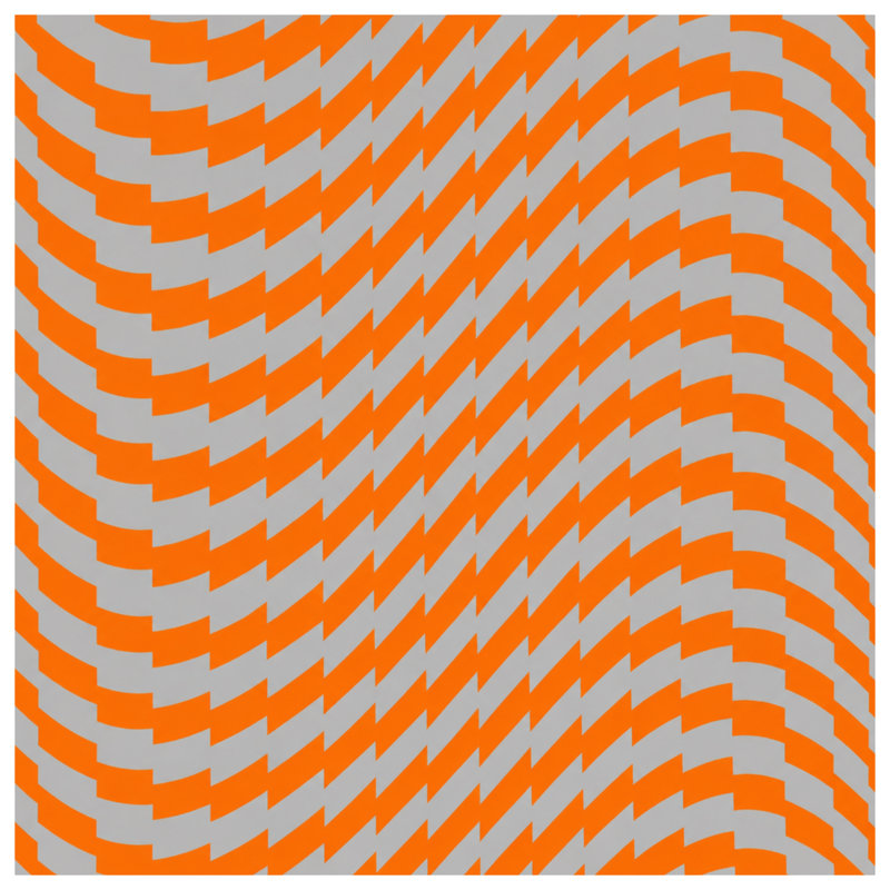 Couvertures d'illusion optique orange et gris, 50in W x 60in H