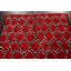 Tapis marocain rouge All-Over carré noué à la main 6 x 6