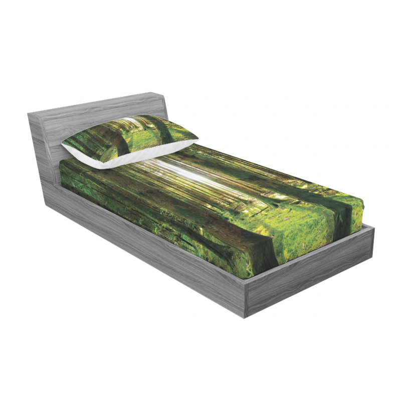 Microfiber Sheet Set, Twin Sheet Set with Fitted Sheet