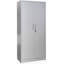Armoire de rangement en métal 71 po avec portes verrouillables et 4 tablettes réglables, armoire en acier robuste pour garage, buanderie, bureau ou entrepôt-524694701