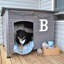 Niche pour chien en bois gris Deema-87783074