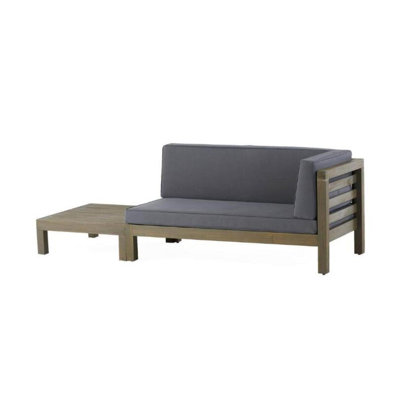 Corner Bench Set With Coffee Table For Backyard by Corrigan Studio