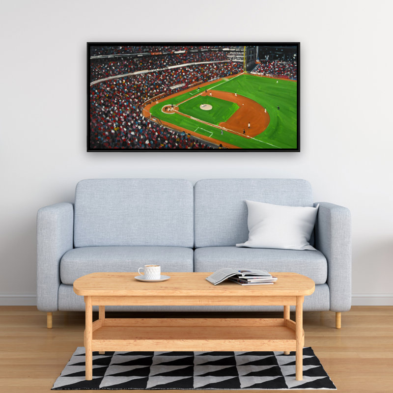 Baseball game - 24"x48" Framed canvas