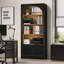Armoire de rangement de bureau de 70,9 pouces de haut avec porte inférieure à lattes