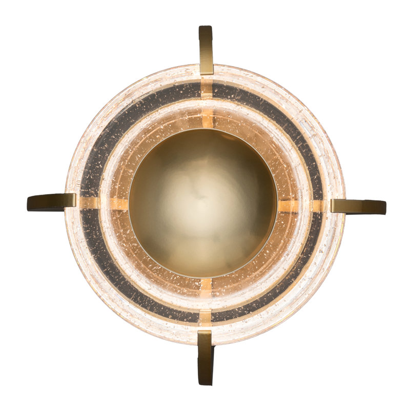 Lustra Flush Mount, Modern Brass