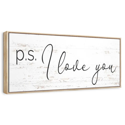 P.S. I Love You, typographie