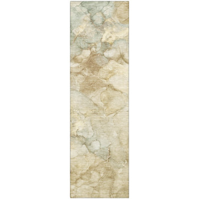Premium Machine Washable Mayfield AMF2018 Abstract Rug