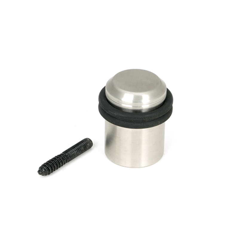 Stainless Steel Floor Door Stop, Satin Marine