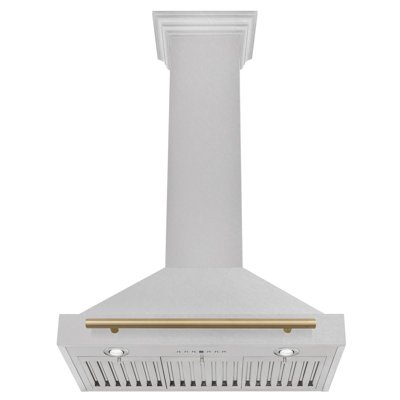 ZLINE Autograph Edition 30 in. Convertible Satin Stainless Steel Wall Mount Range Hood