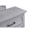 60" Wide Coastal Dresser in a Gray Finish with Turned Legs