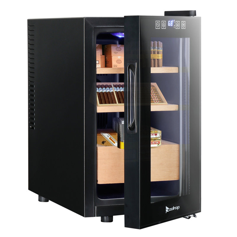 Cave à cigares électrique 25L avec hygromètre, H 18,7 po x l 10,24 po x P 19,5 po