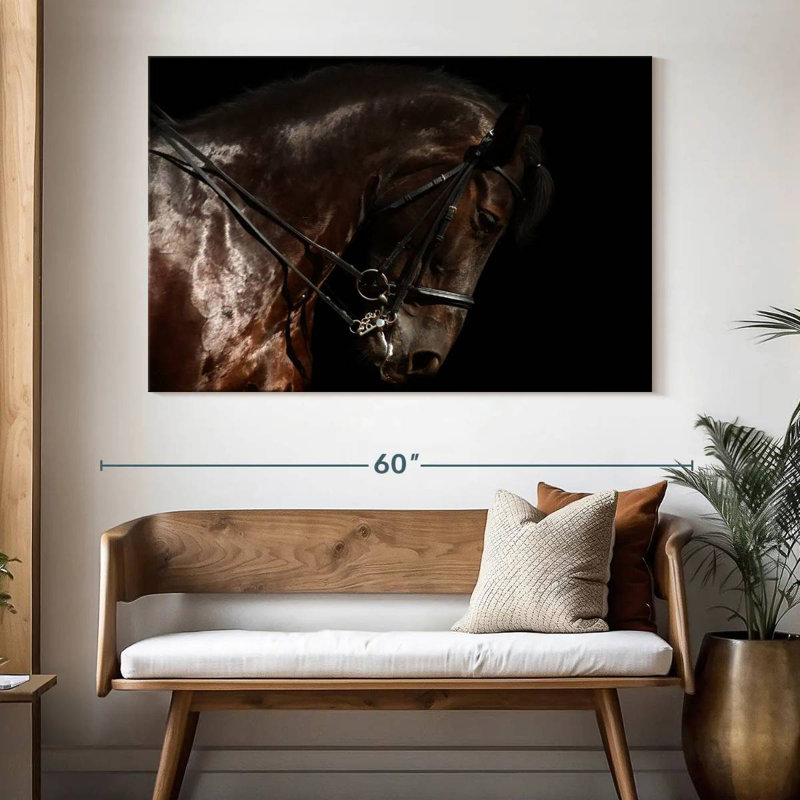 Brampt Bridled Horse, 34" H x 51" W