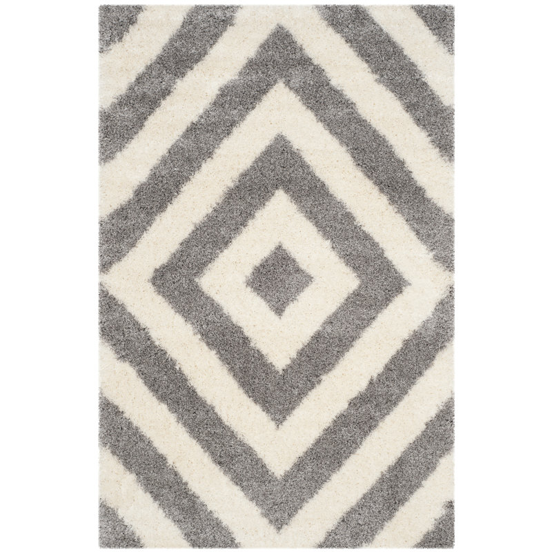 Furlow Shag Performance Geometric Rug, Rectangle 4' x 6'