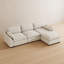Canapé 3 places imperméable en chenille avec pouf amovible-576852498