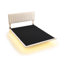 Grand lit tapissier avec capteur de lumière et tête de lit, lit plateforme en velours flottant-2055731109