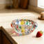 Bol décoratif en cristal pour la maison et le bureau - Élégant décor de table en verre K9 avec un design coloré, parfait pour la cuisine, le bar et le cadeau